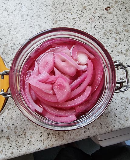 Perfectly pickled Red onion