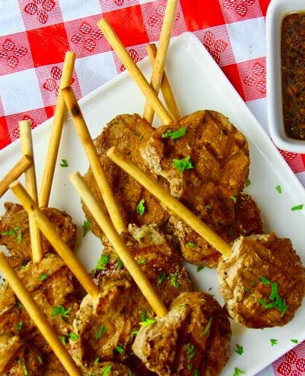 Grilled Pork Tenderloin Lollipops Recipe