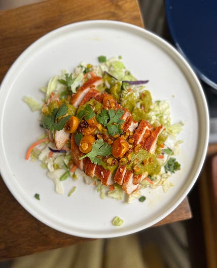 Smoky Paprika Chicken with Golden Berry Salsa 
