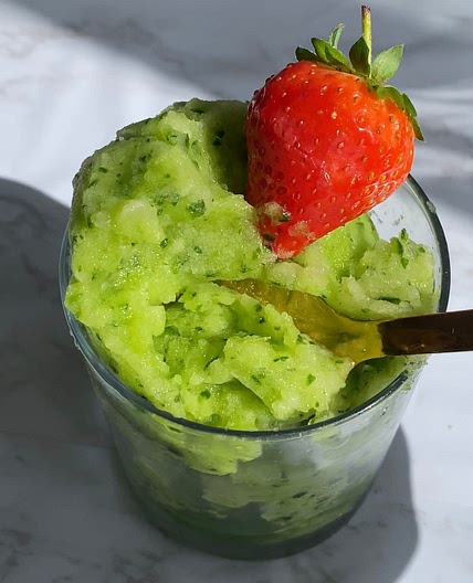 Cucumber sorbet 