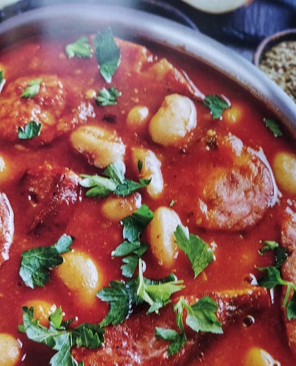 Chorizo and Bean Tuscan-style Pork