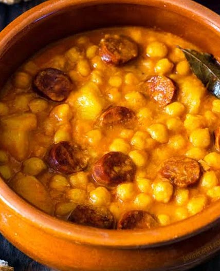 Asturian chickpea potaje