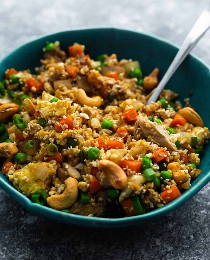 Cauliflower Fried Rice With Cashews