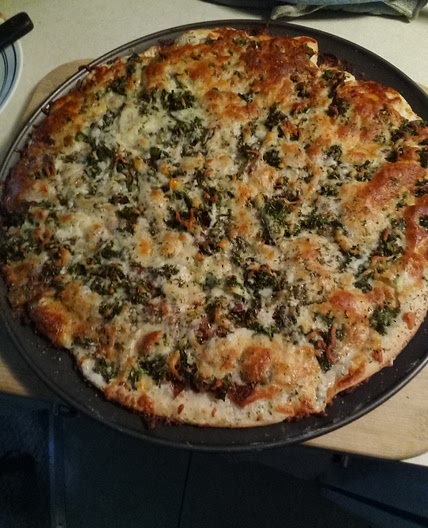 June's Bacon Ranch Kale Pizza