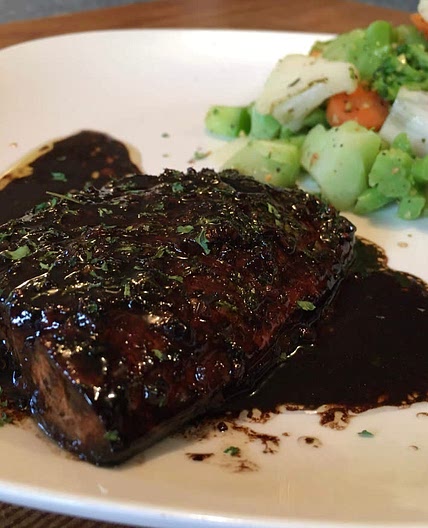 Blackened Garlic & Butter Honey Glazed Salmon