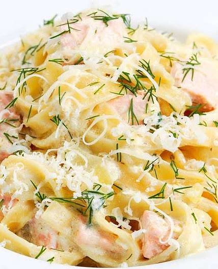 Pasta mit Räucherlachs