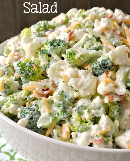 Broccoli Cauliflower Salad