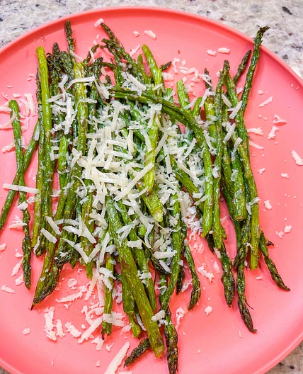 Air fried asparagus 