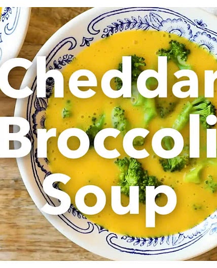 Cheddar broccoli soup