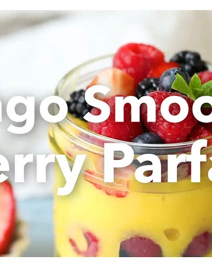 Mango Smoothie Berry Parfait