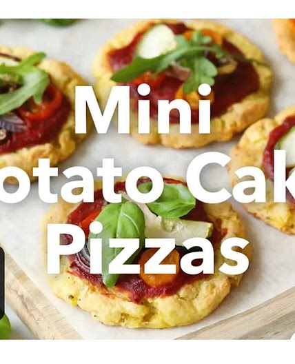 Mini Potato Cake Pizzas