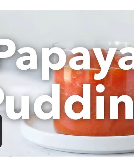 Papaya pudding 