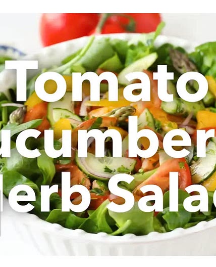 Tomato, Cucumber, & Herb Salad