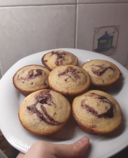 Muffins de ricotta, limón  y frutos rojos