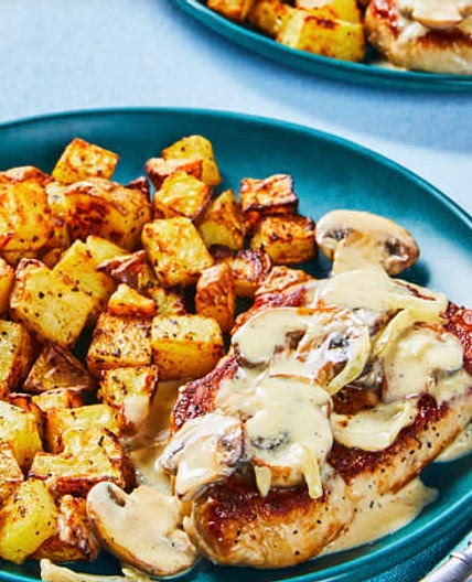 Dijon Mushroom Pork chops