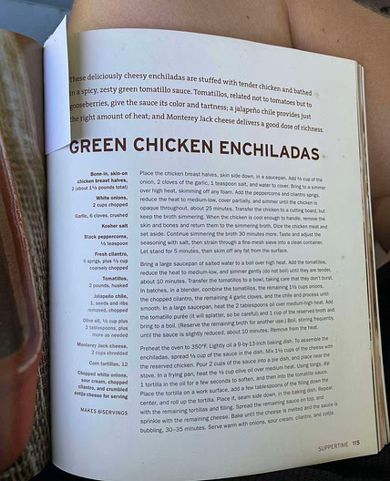 Green chicken enchiladas