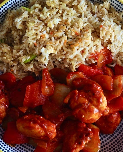 Sweet & Sour Turkey with Egg-Fried Rice