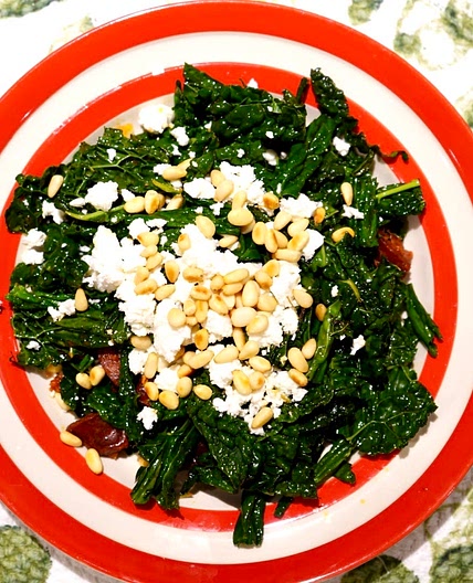 Cavolo nero with Chorizo, Feta and a dash of Lemon