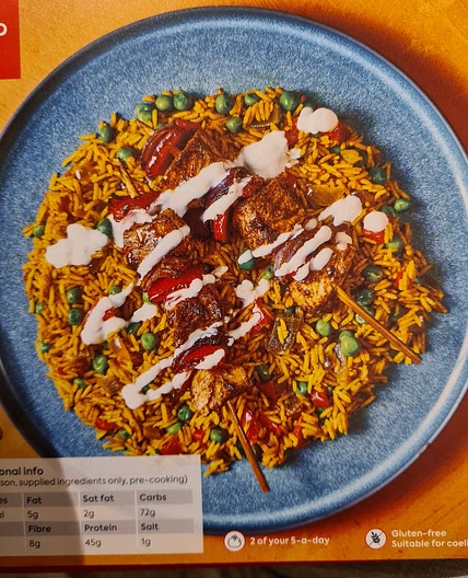 Baharat Chicken & Pepper Skewers with Spiced Rice