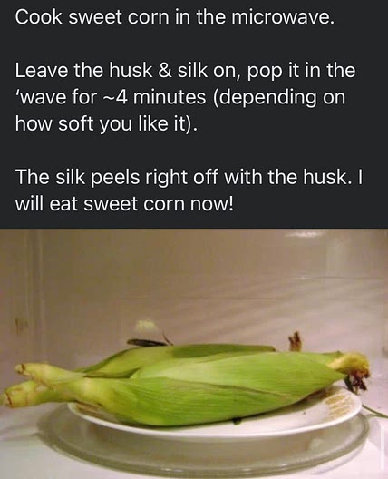 Microwave Sweet Corn