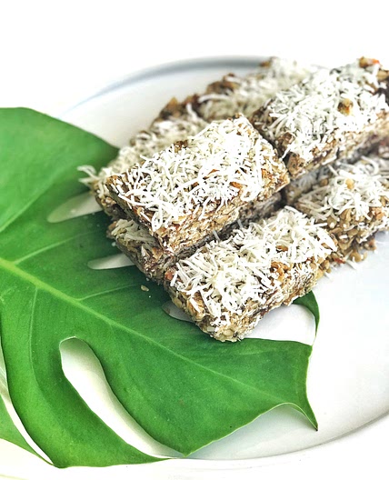 Oat, seeds and nutty bars (granola)