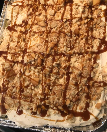 Banana pudding & Carmel drizzle 