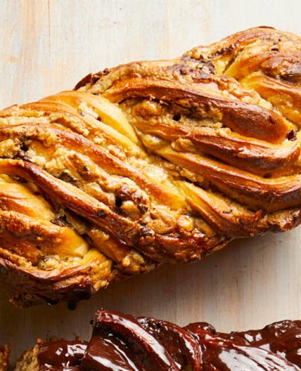 Halva-Chocolate Chunk Babka