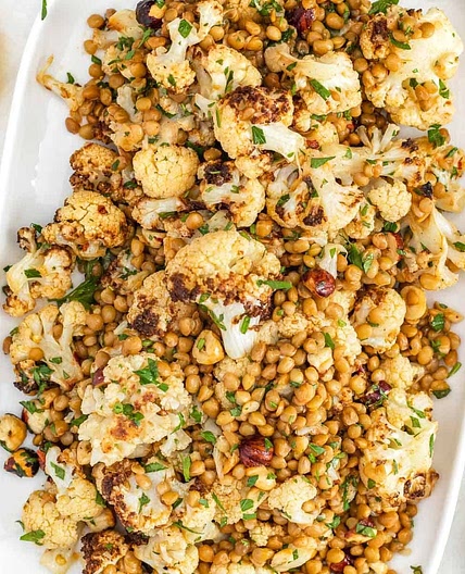Cauliflower Lentil Salad