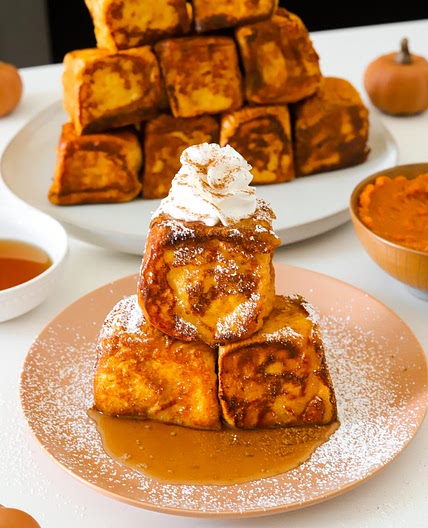 Pumpkin Pie Hawaiian Roll French Toast