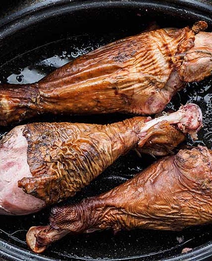 Smoked Turkey Legs (Electric Smoker)