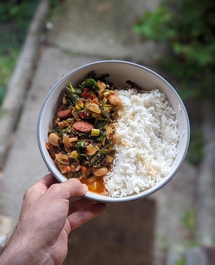 Chorizo, Butter Beans & Kale