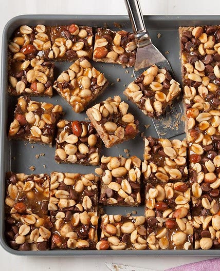 Nutty Brittle Bars Traybake