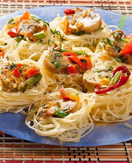 Vegetable Pasta Nests