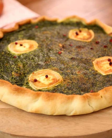 Tarte chèvre - épinards
