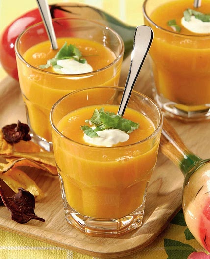 Soupe de carottes au curry