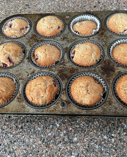 Fresh Cherry Muffins