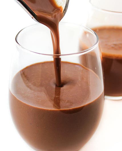 Chocolate milkshake with walnuts