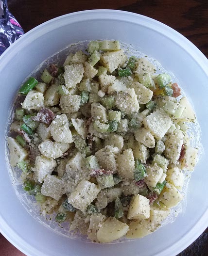 Creamy Caesar Potato Salad