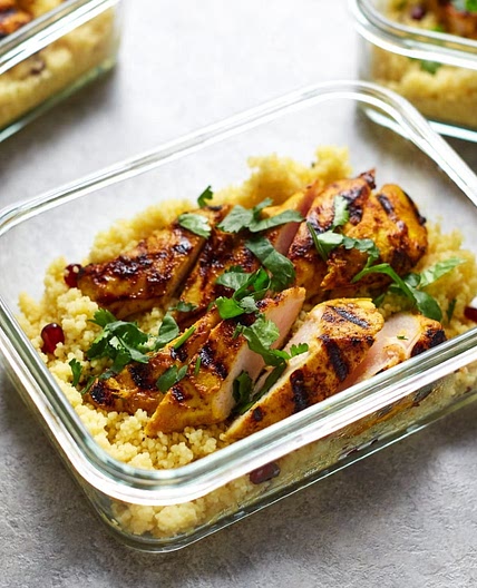 Receta de pollo picante con cuscús para llevar