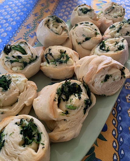 Spinach and Boursin Cheese Bundles