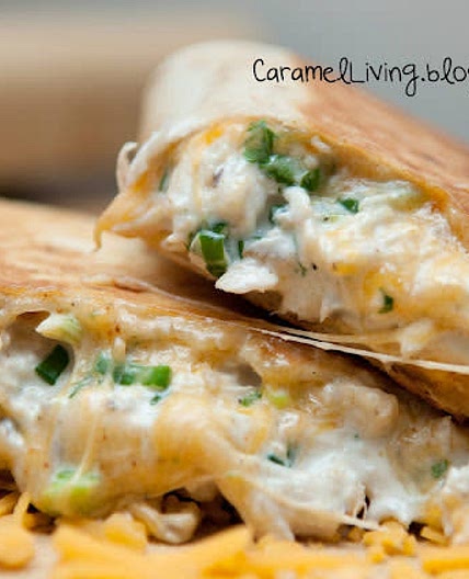 519kcal - Creamy chicken wrap - 31P 31C 28F