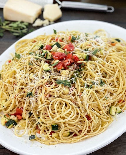 Pour-Over Veggie Pasta
