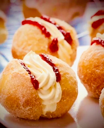 Sweet Brioche Bun With Whipped Cream