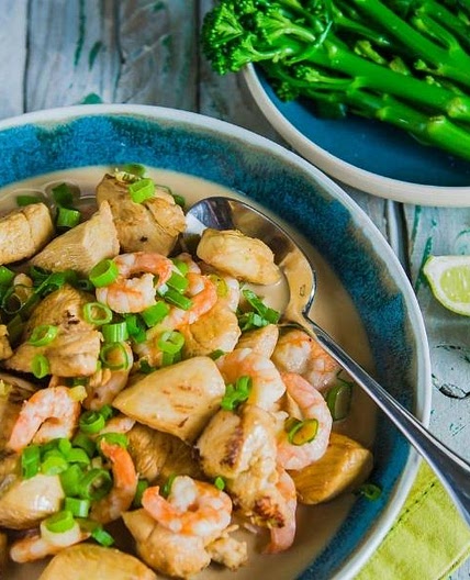 Lime and coconut Thai style chicken