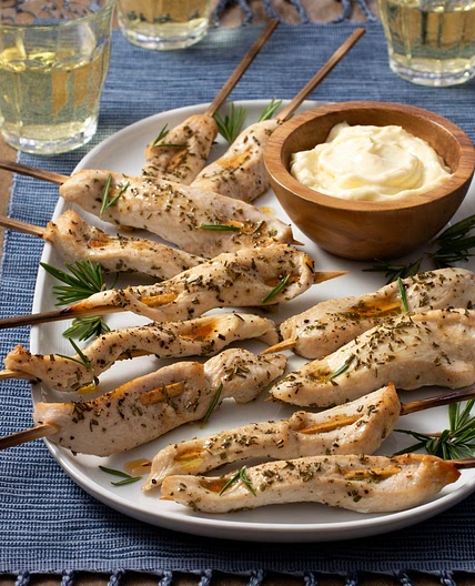 Chicken Skewers with Rosemary