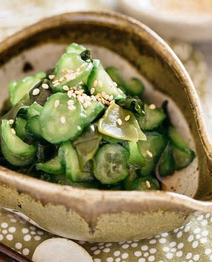 Japanese cucumber side salad