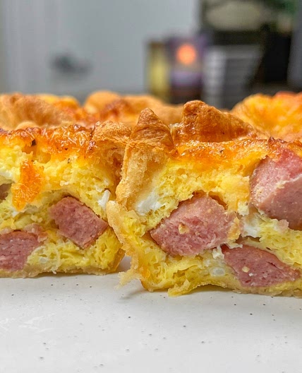 Air Fryer Croissant Breakfast Cups