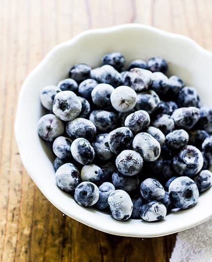 Frozen blueberries