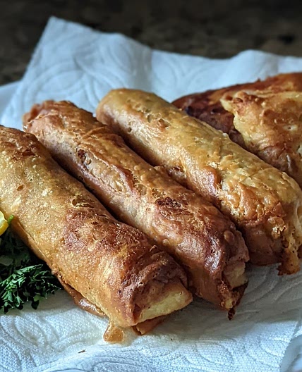 Algerian Beef Bourek (Beef Egg Rolls)