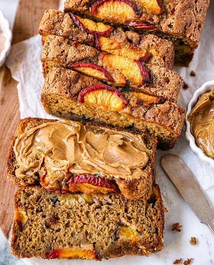 Cinnamon Peach Banana Bread